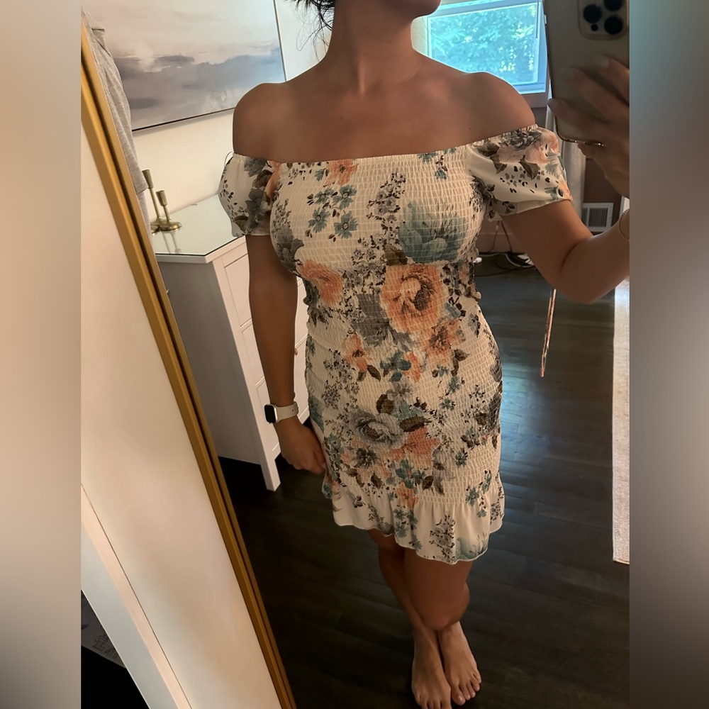 Mini floral dress